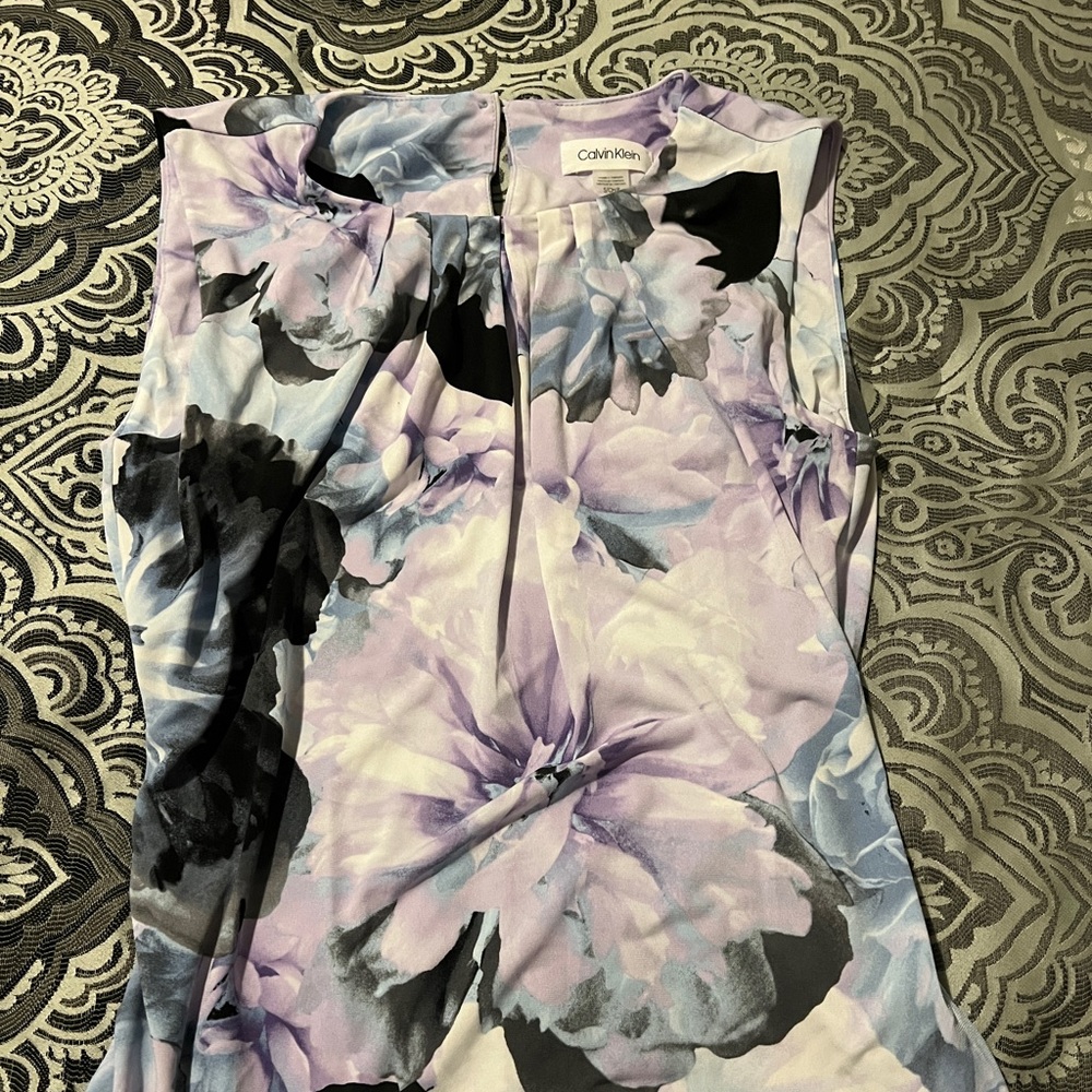 Calvin Klein sleeveless blouse size sm